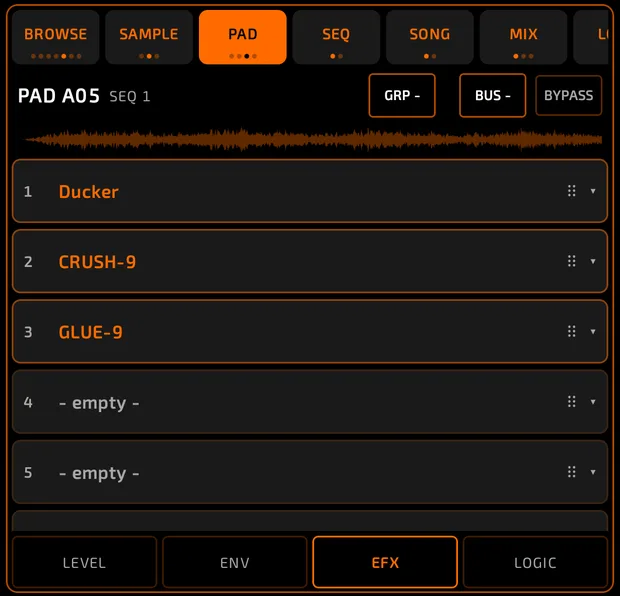 Pads efx